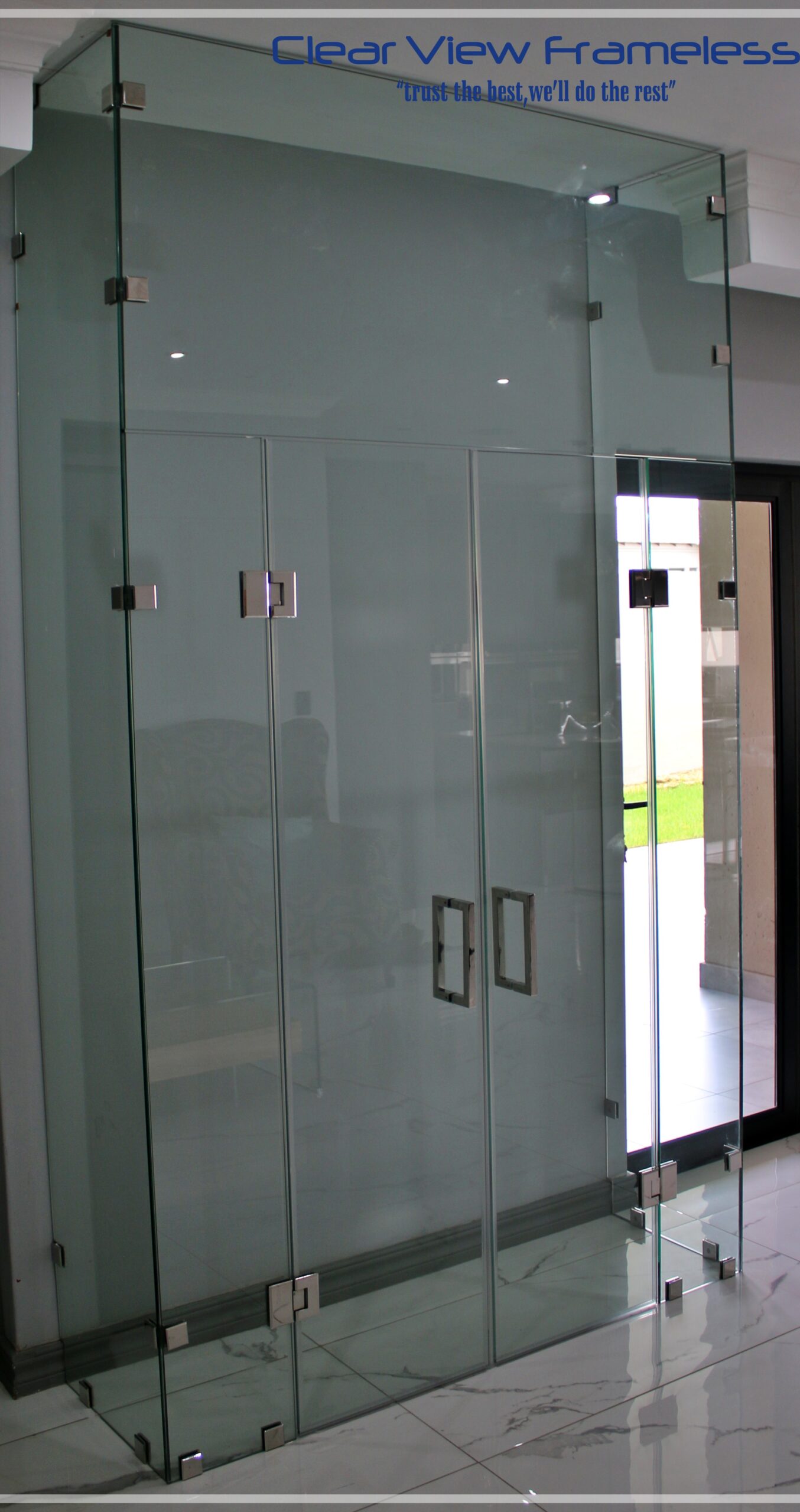 Frameless Wine Cellars - Clear View Process